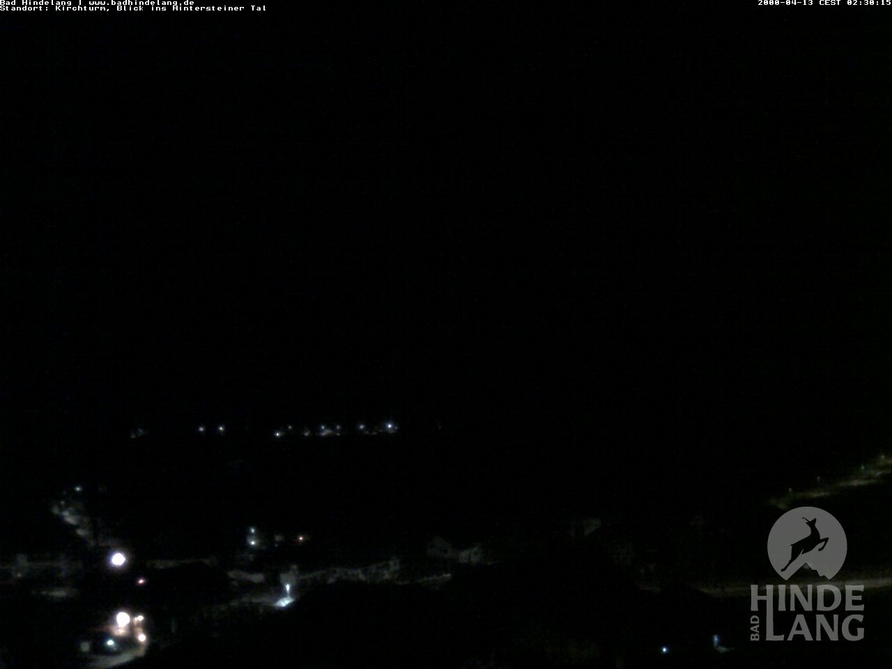 Archiv Foto Webcam Kirchturmblick Richtung Hintersteiner Tal