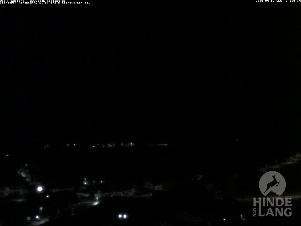 Archiv Foto Webcam Kirchturmblick Richtung Hintersteiner Tal