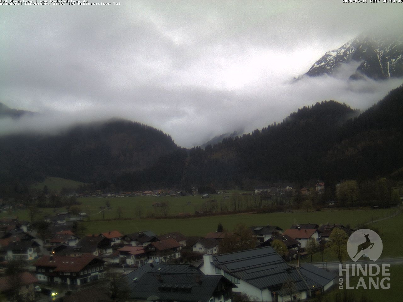 Archiv Foto Webcam Kirchturmblick Richtung Hintersteiner Tal