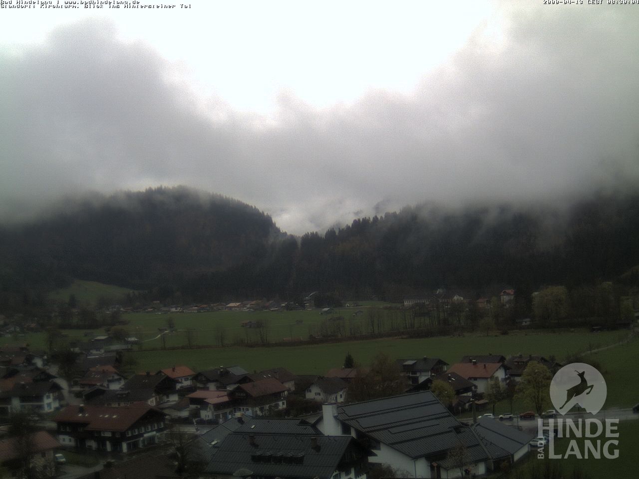 Archiv Foto Webcam Kirchturmblick Richtung Hintersteiner Tal