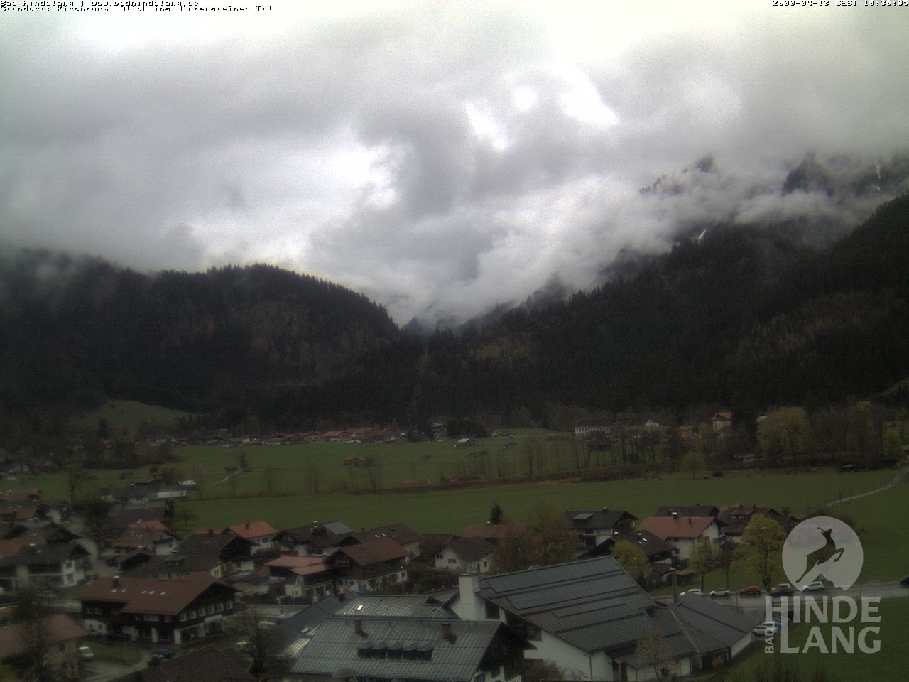Archiv Foto Webcam Kirchturmblick Richtung Hintersteiner Tal