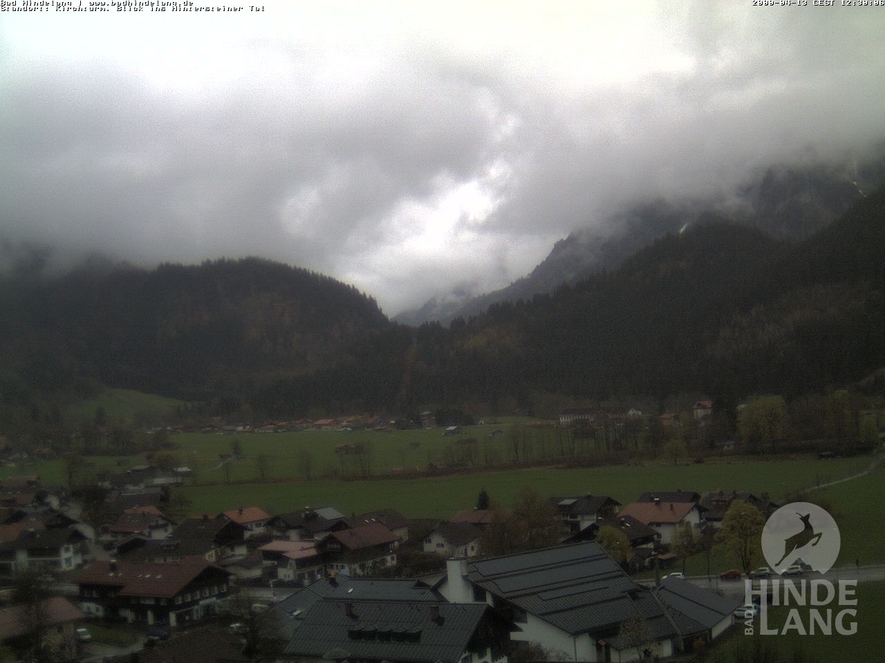 Archiv Foto Webcam Kirchturmblick Richtung Hintersteiner Tal