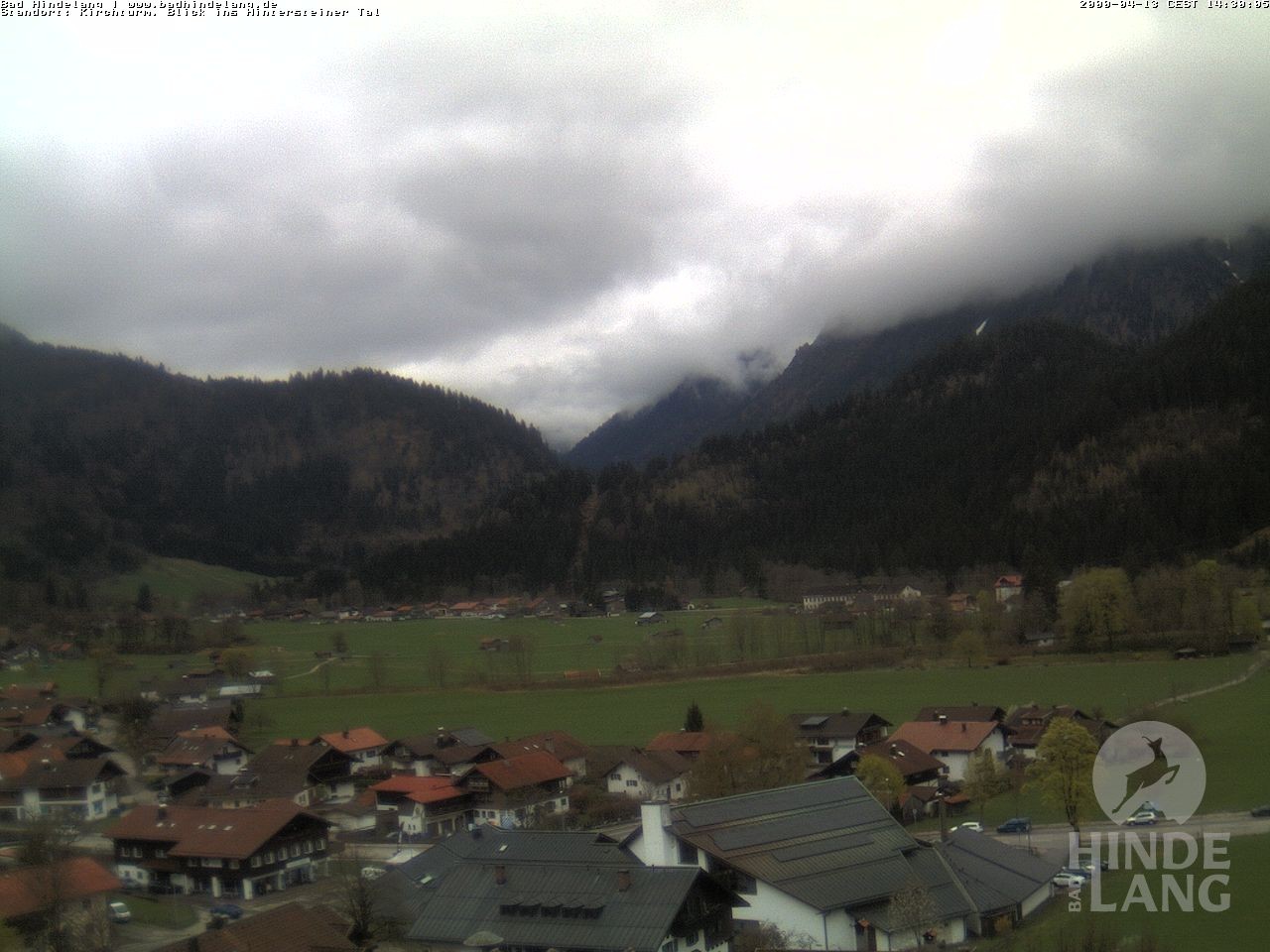 Archiv Foto Webcam Kirchturmblick Richtung Hintersteiner Tal