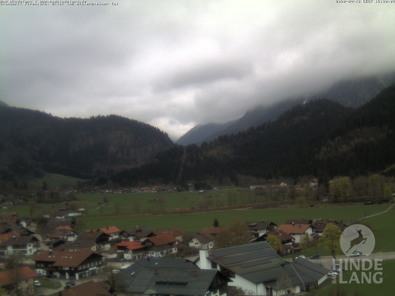 Archiv Foto Webcam Kirchturmblick Richtung Hintersteiner Tal