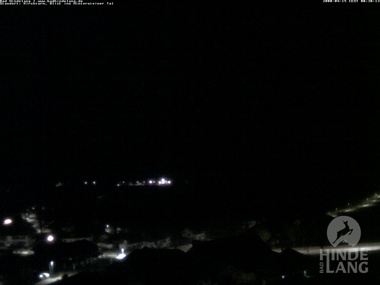 Archiv Foto Webcam Kirchturmblick Richtung Hintersteiner Tal