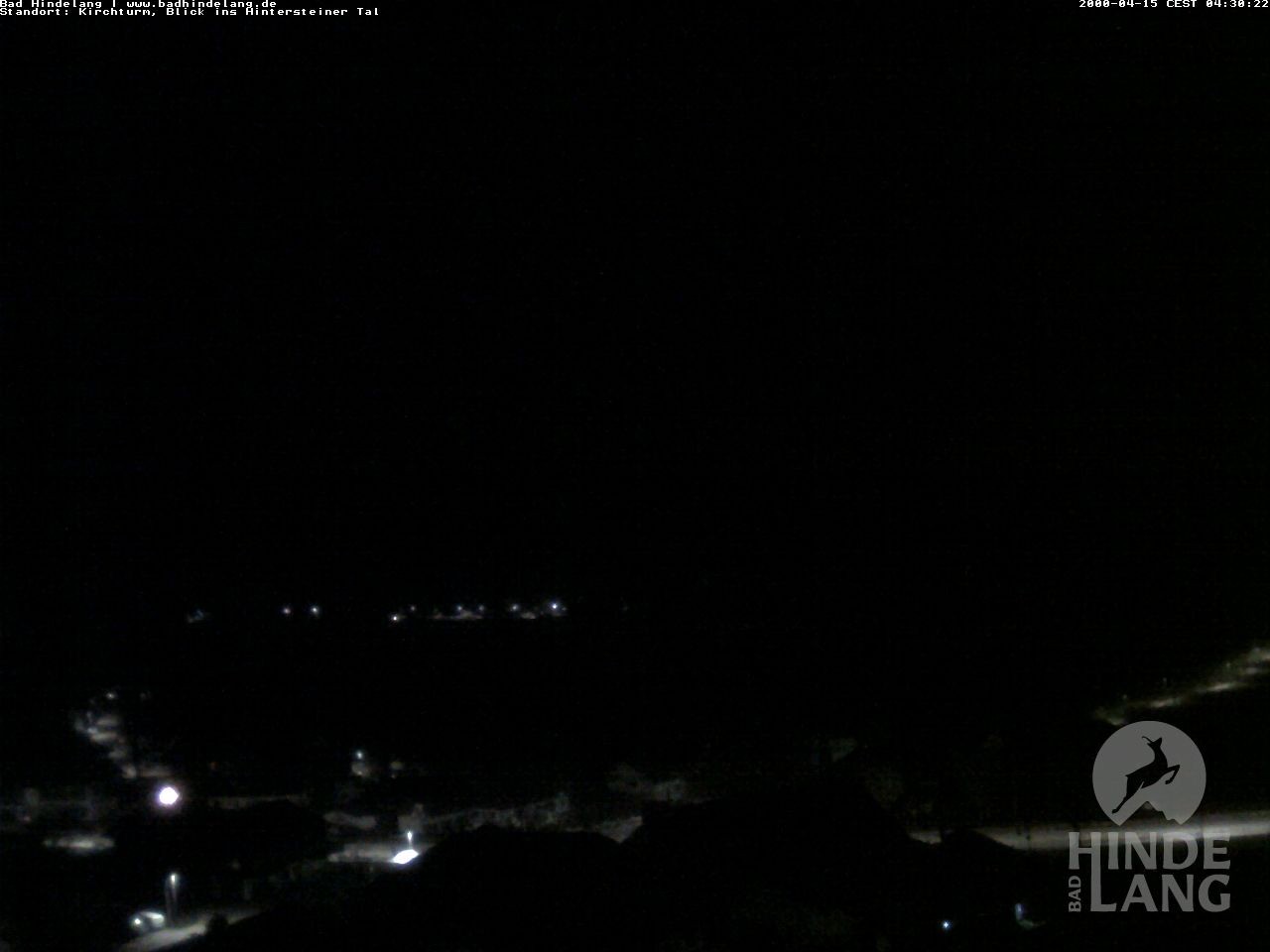 Archiv Foto Webcam Kirchturmblick Richtung Hintersteiner Tal