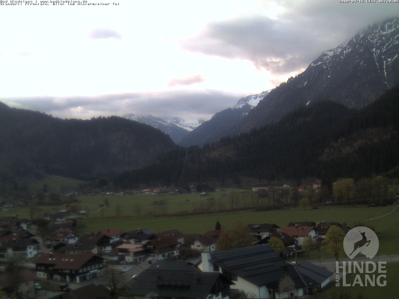 Archiv Foto Webcam Kirchturmblick Richtung Hintersteiner Tal