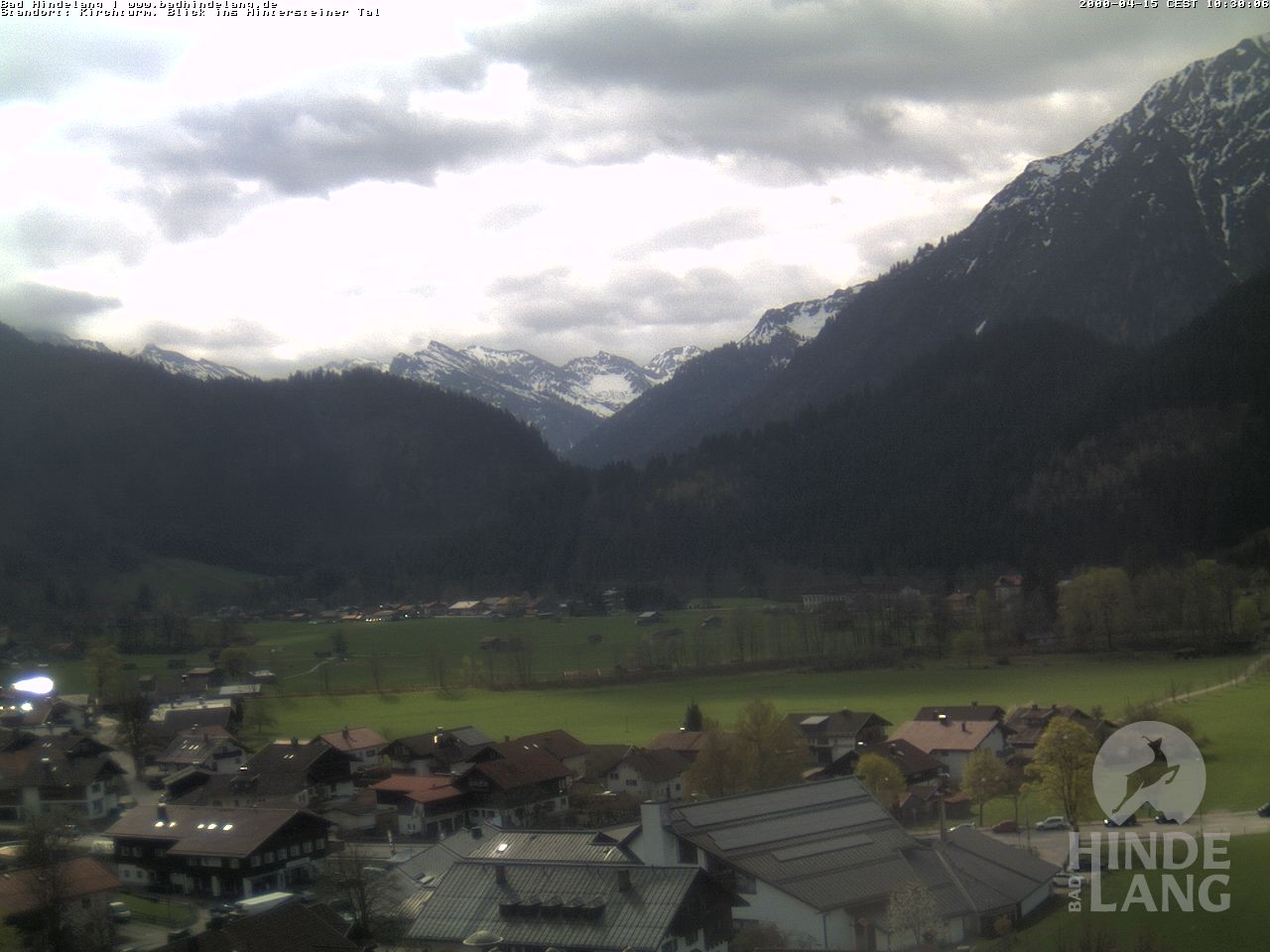 Archiv Foto Webcam Kirchturmblick Richtung Hintersteiner Tal