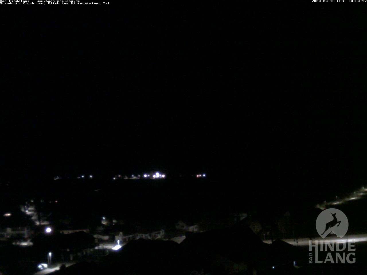 Archiv Foto Webcam Kirchturmblick Richtung Hintersteiner Tal