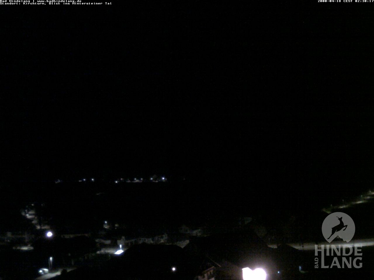 Archiv Foto Webcam Kirchturmblick Richtung Hintersteiner Tal