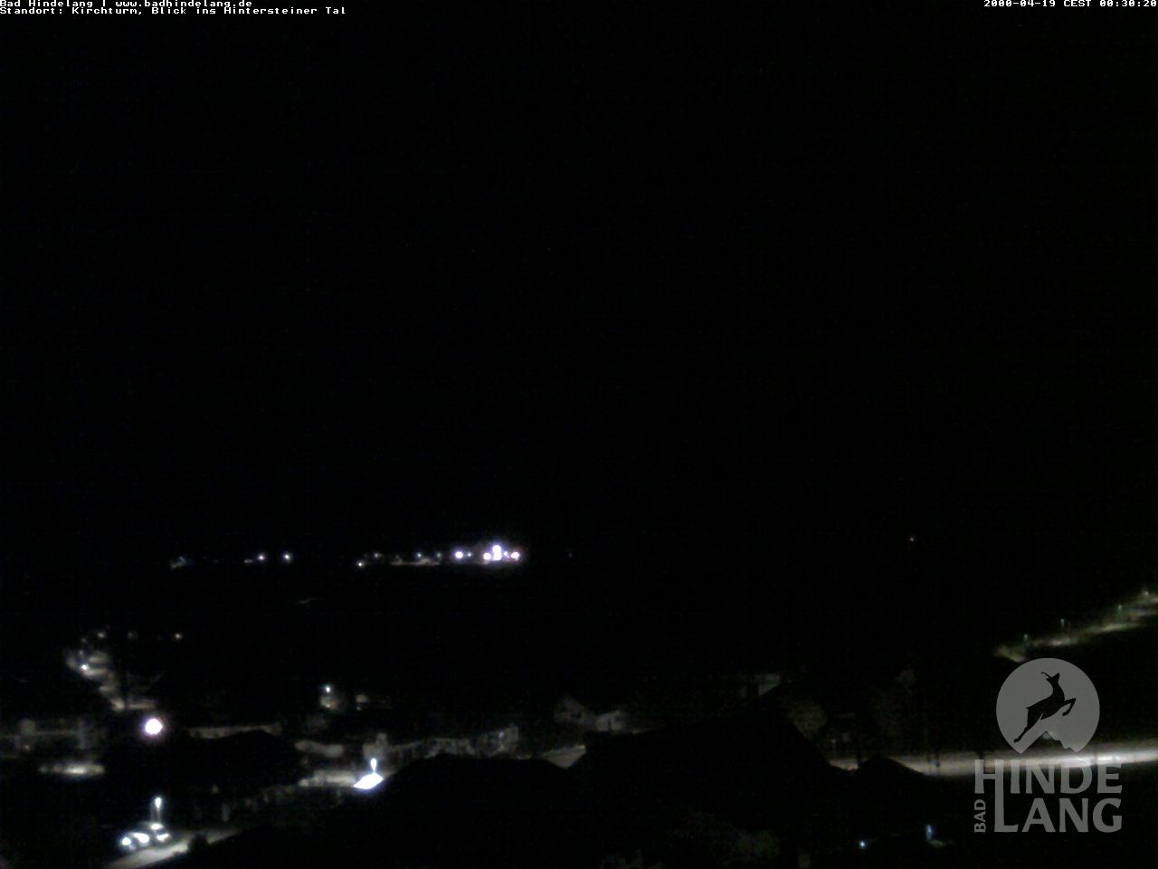 Archiv Foto Webcam Kirchturmblick Richtung Hintersteiner Tal