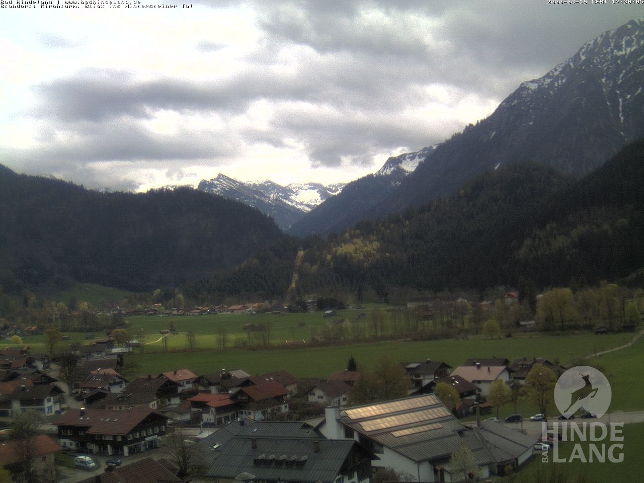 Archived image Webcam View of the church Bad Hindelang