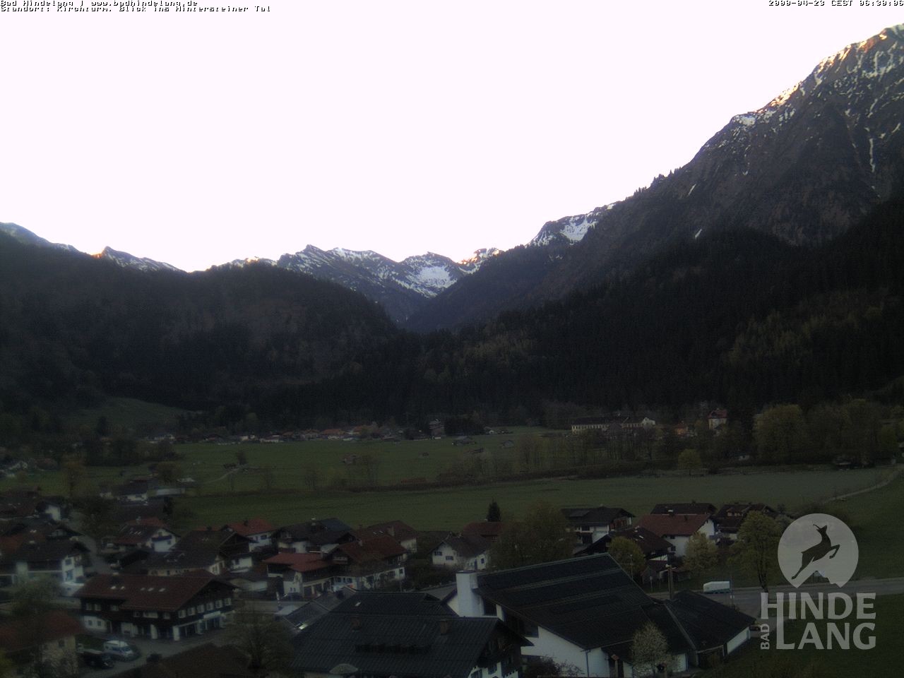 Archiv Foto Webcam Kirchturmblick Richtung Hintersteiner Tal
