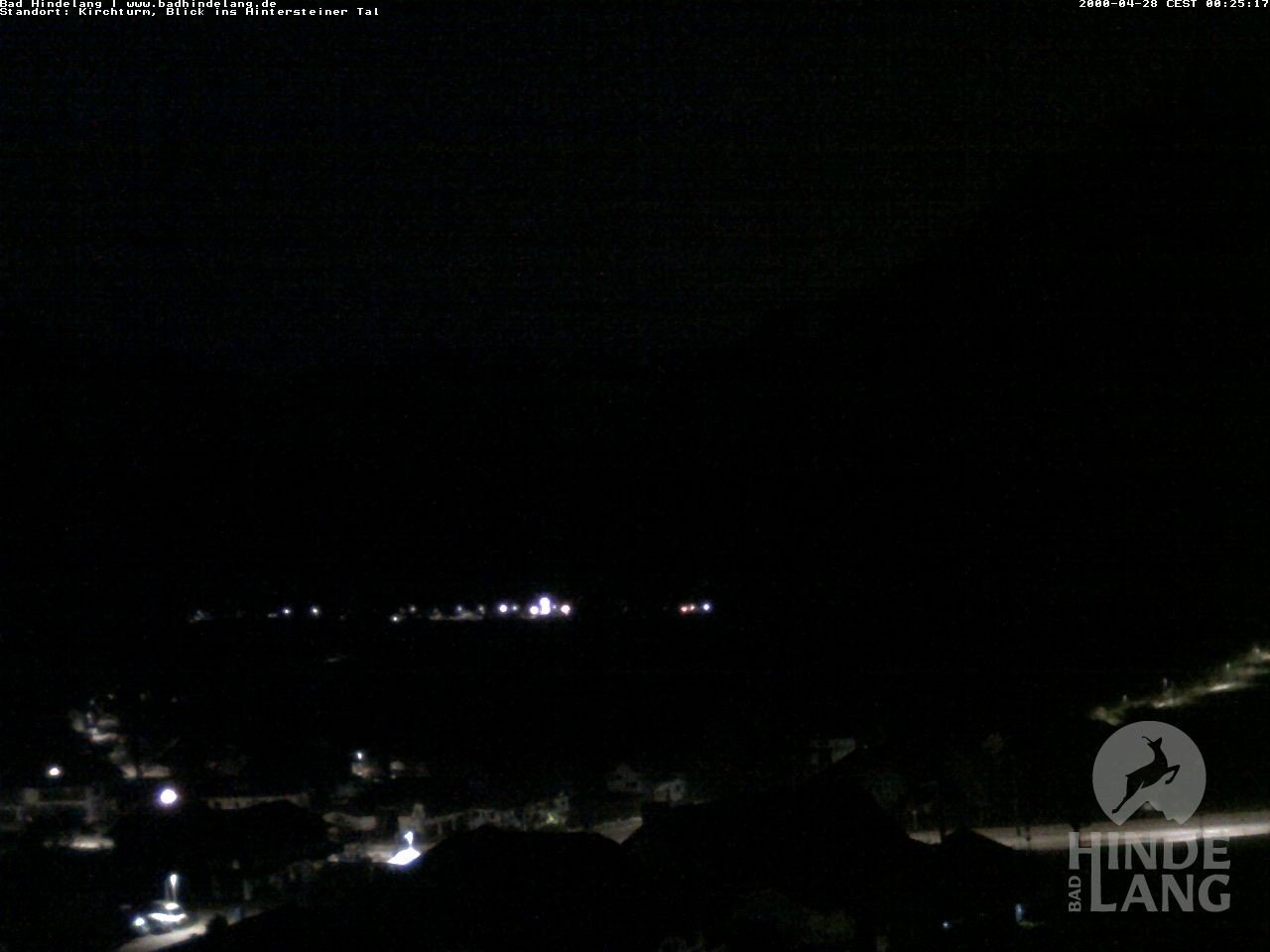 Archiv Foto Webcam Kirchturmblick Richtung Hintersteiner Tal