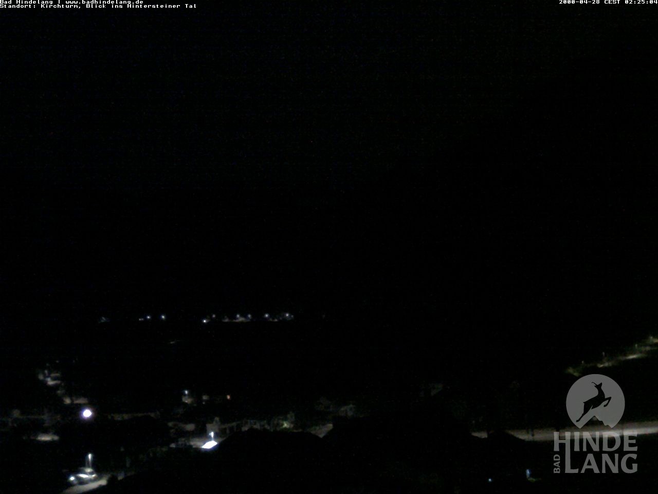 Archiv Foto Webcam Kirchturmblick Richtung Hintersteiner Tal