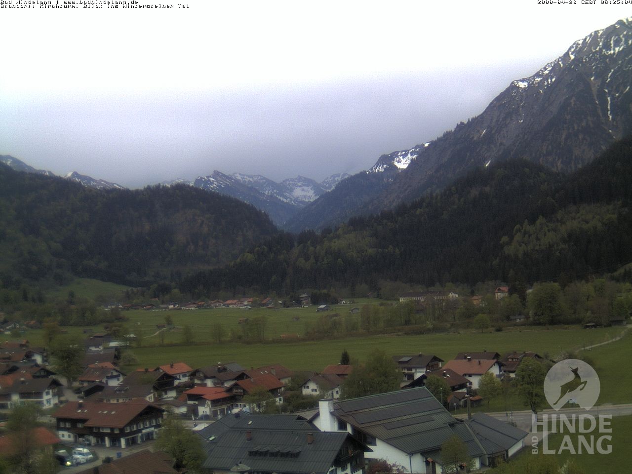 Archiv Foto Webcam Kirchturmblick Richtung Hintersteiner Tal