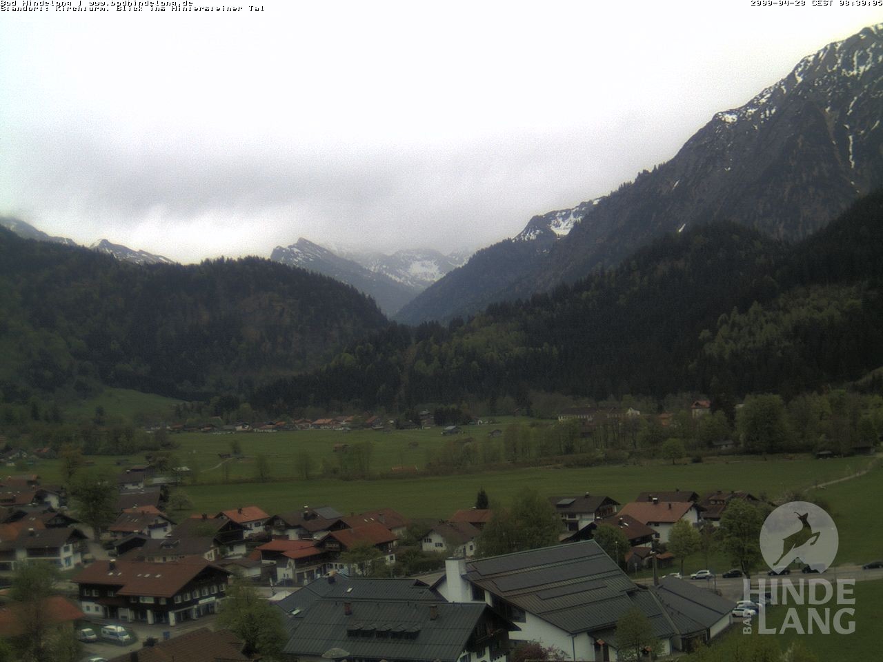 Archiv Foto Webcam Kirchturmblick Richtung Hintersteiner Tal