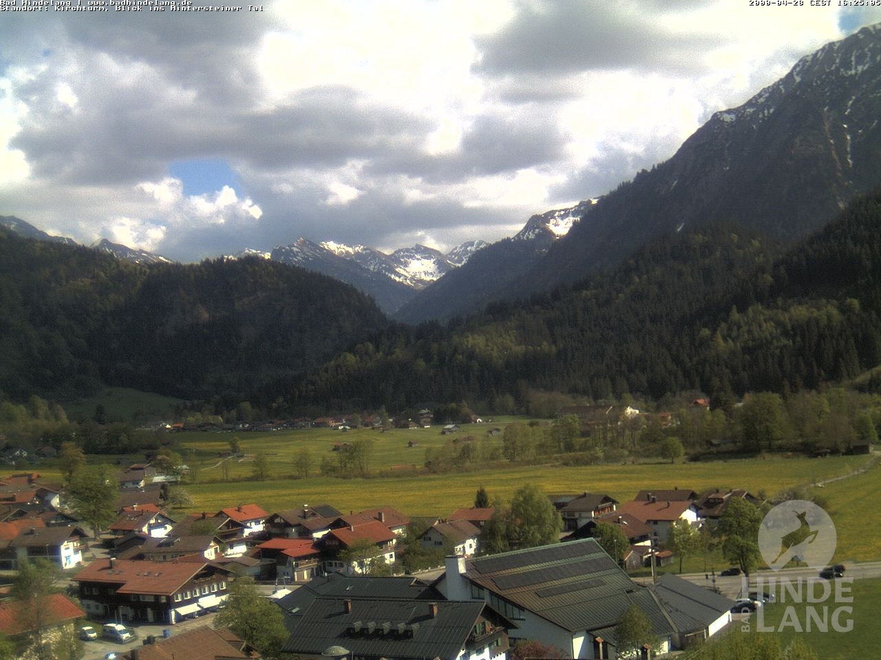 Archiv Foto Webcam Kirchturmblick Richtung Hintersteiner Tal