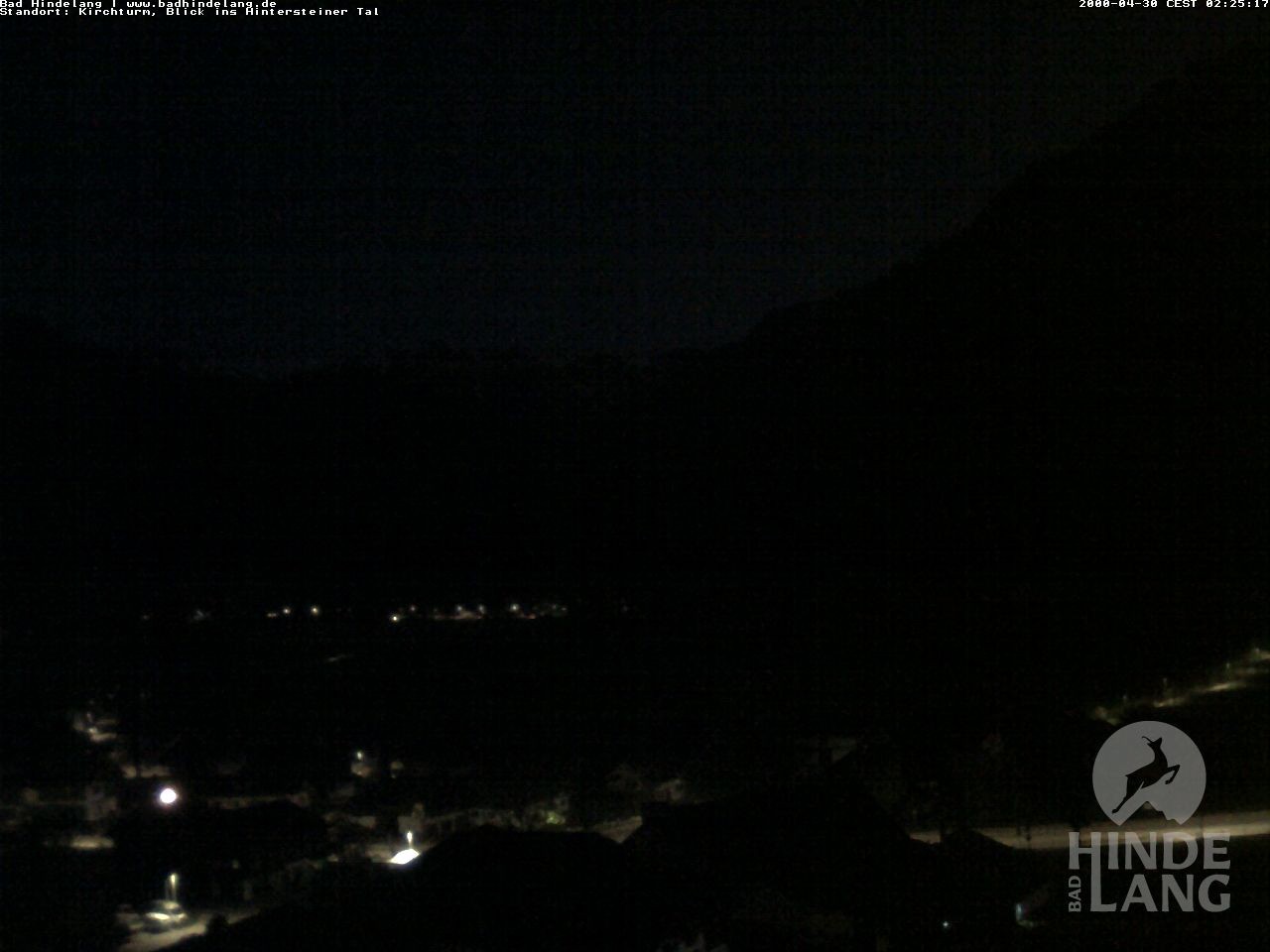 Archiv Foto Webcam Kirchturmblick Richtung Hintersteiner Tal