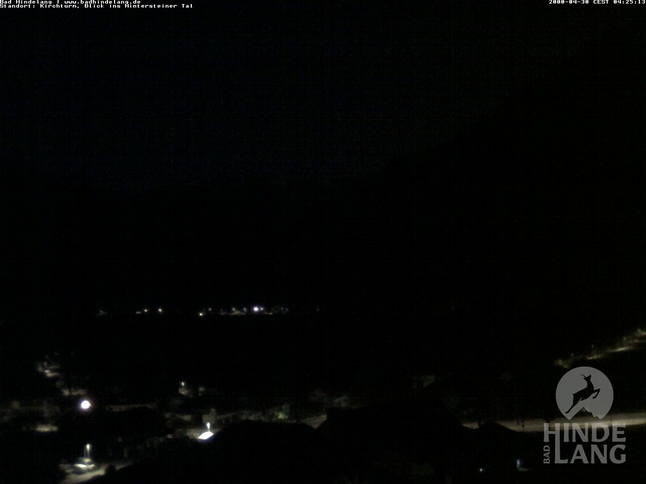Archiv Foto Webcam Kirchturmblick Richtung Hintersteiner Tal