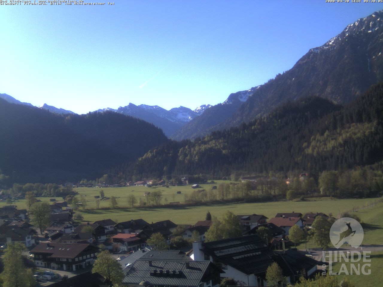 Archiv Foto Webcam Kirchturmblick Richtung Hintersteiner Tal