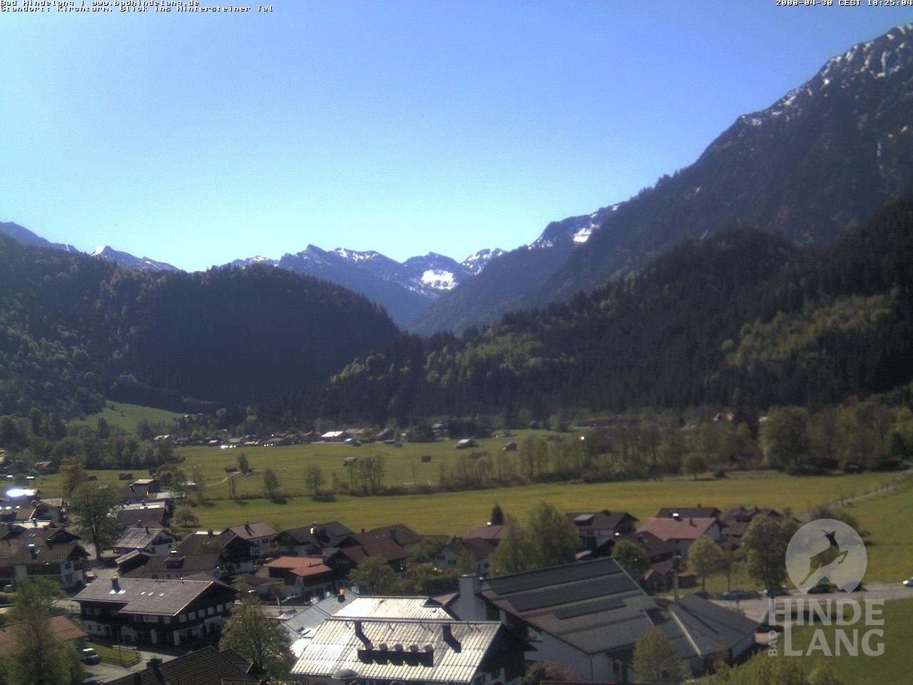Archiv Foto Webcam Kirchturmblick Richtung Hintersteiner Tal