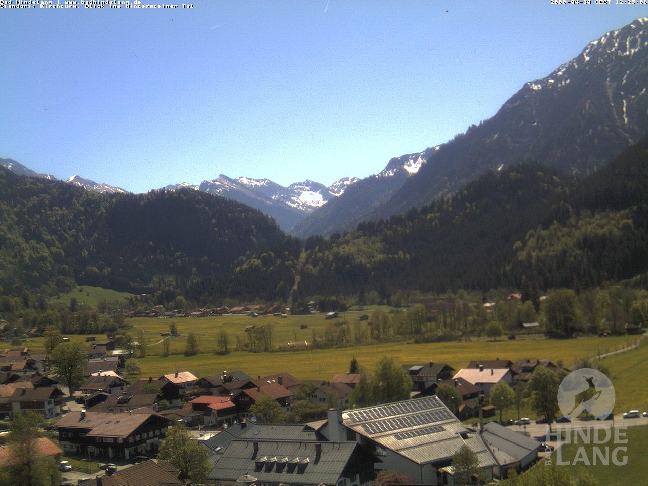 Archiv Foto Webcam Kirchturmblick Richtung Hintersteiner Tal