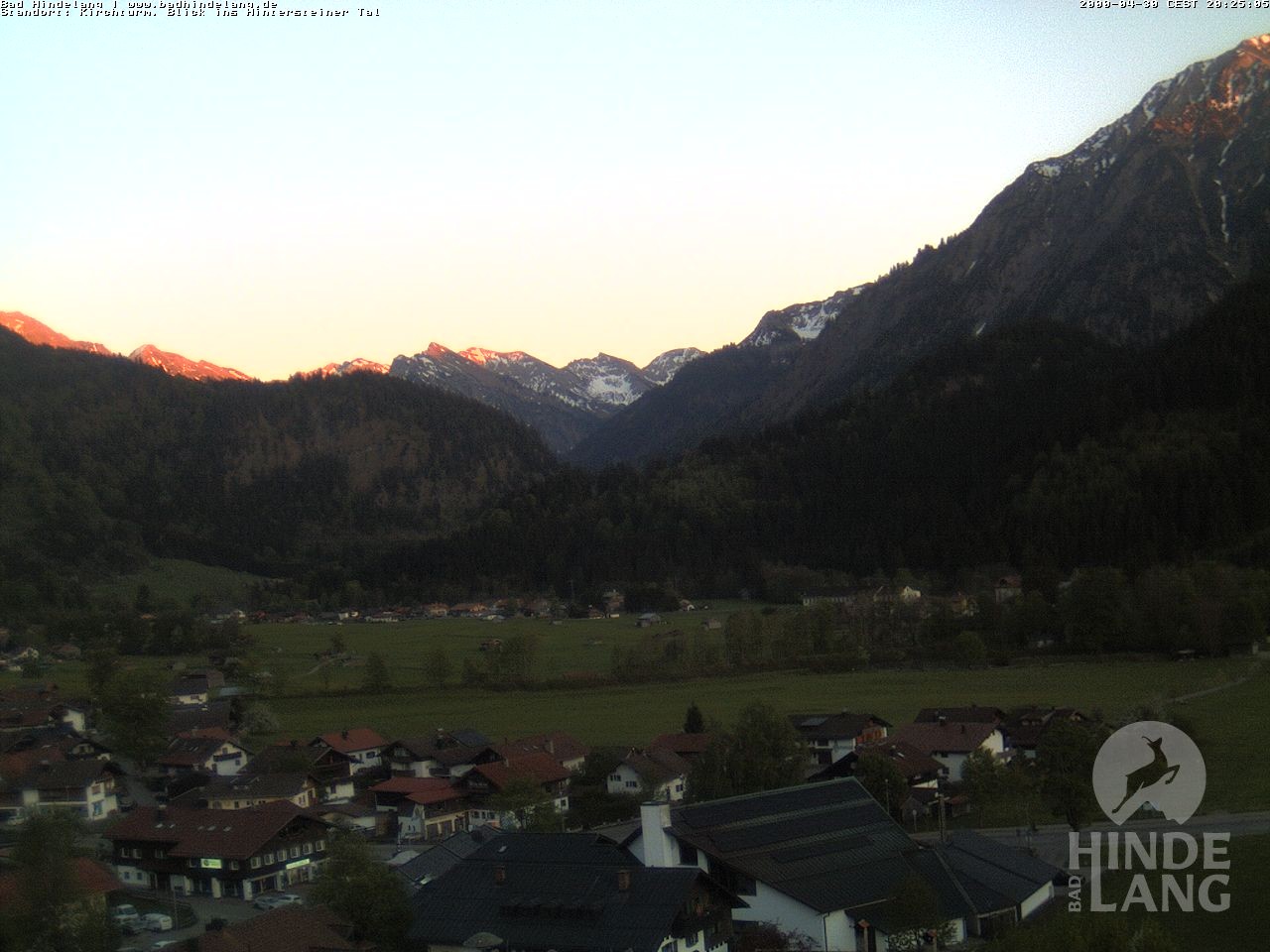 Archiv Foto Webcam Kirchturmblick Richtung Hintersteiner Tal