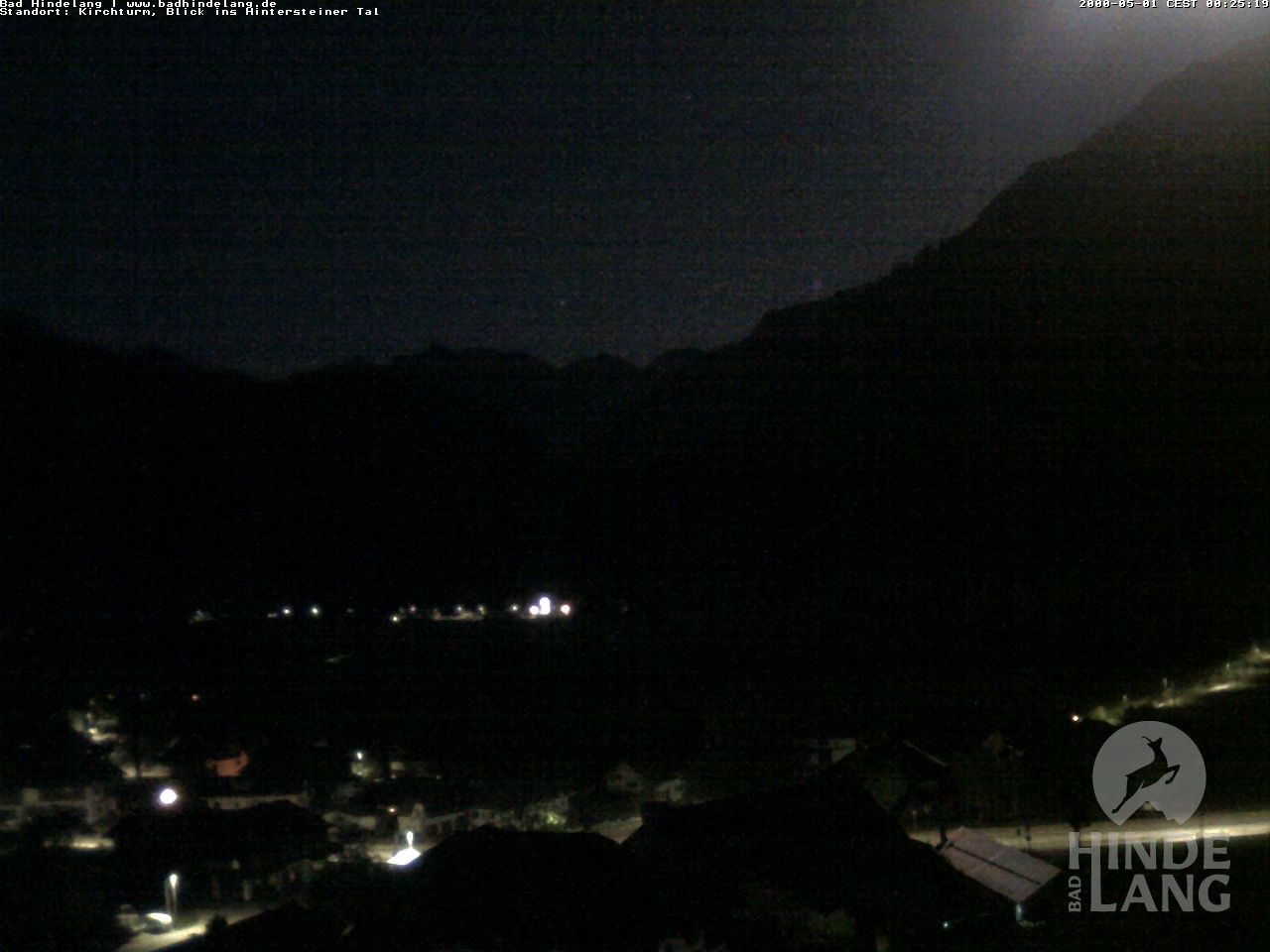 Archiv Foto Webcam Kirchturmblick Richtung Hintersteiner Tal
