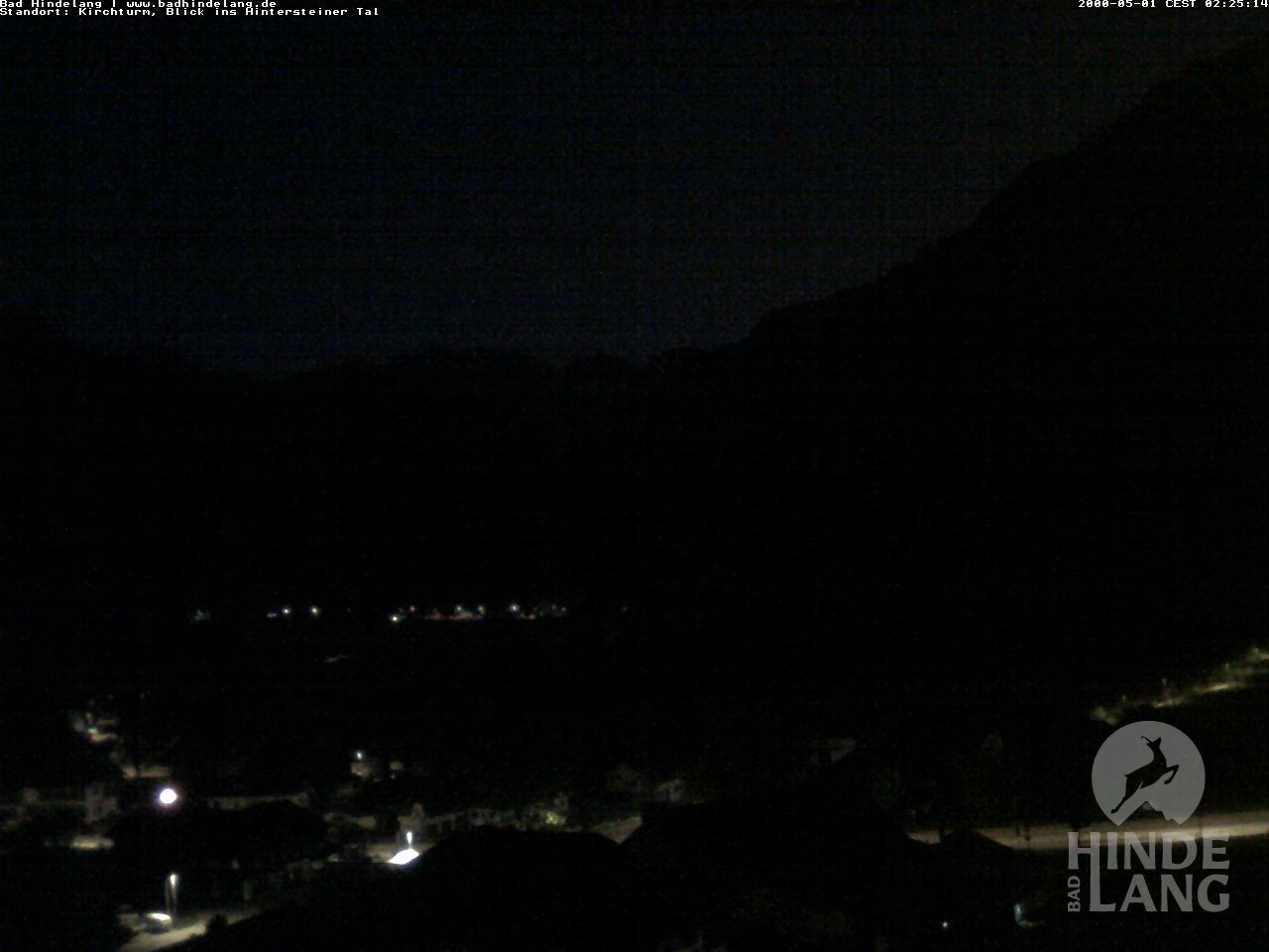 Archiv Foto Webcam Kirchturmblick Richtung Hintersteiner Tal