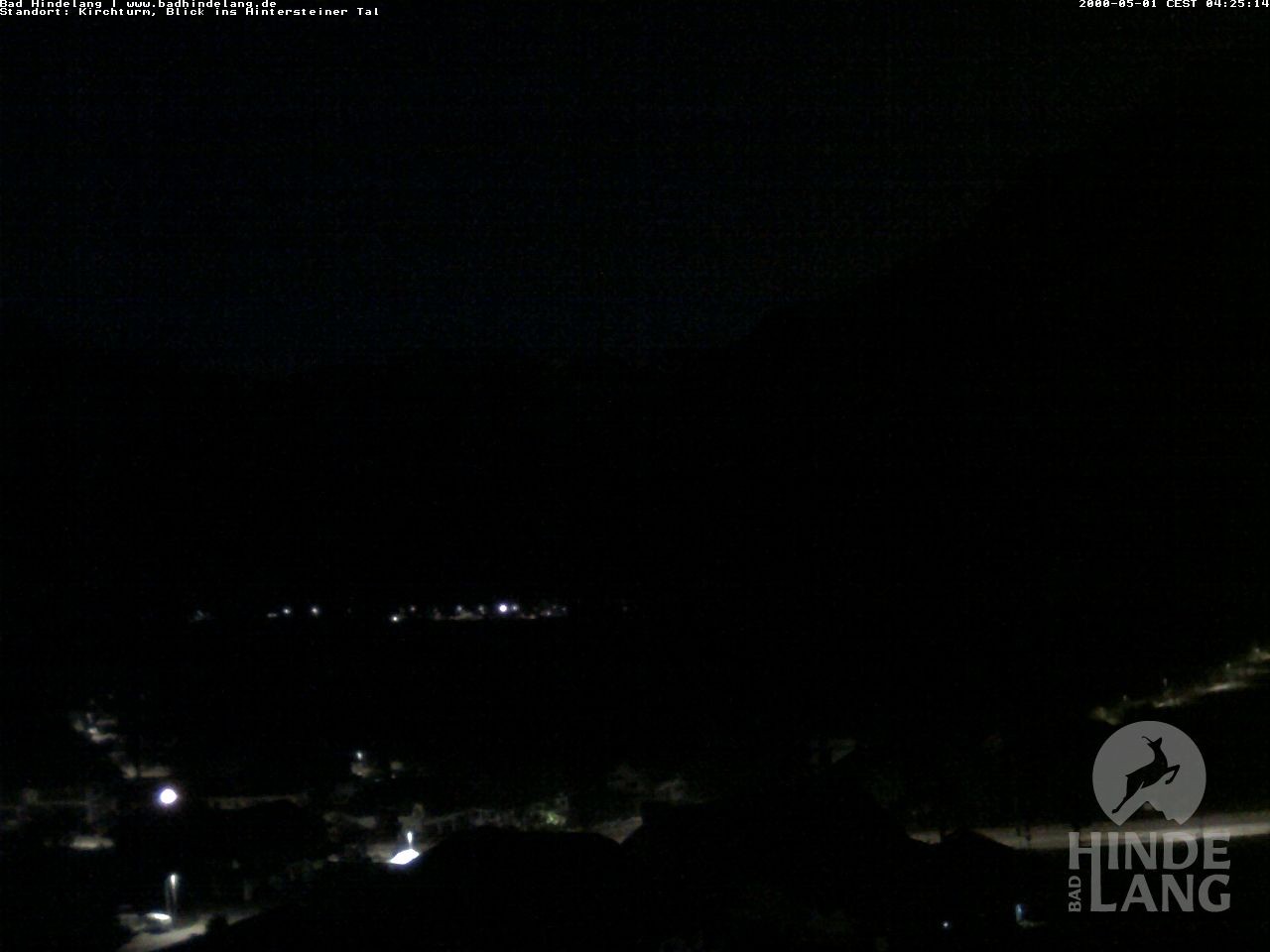 Archiv Foto Webcam Kirchturmblick Richtung Hintersteiner Tal