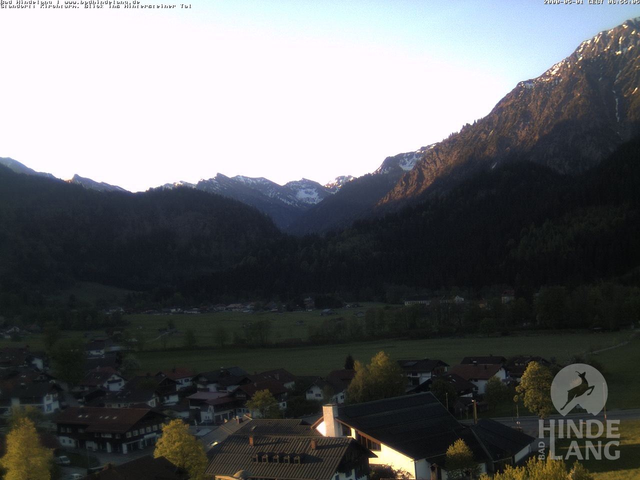 Archiv Foto Webcam Kirchturmblick Richtung Hintersteiner Tal