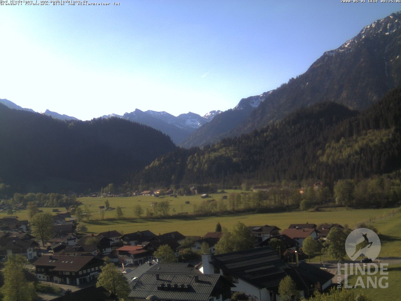 Archiv Foto Webcam Kirchturmblick Richtung Hintersteiner Tal