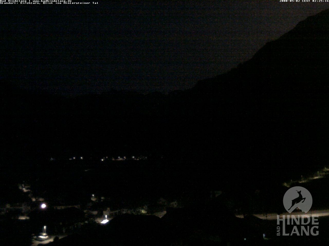 Archiv Foto Webcam Kirchturmblick Richtung Hintersteiner Tal