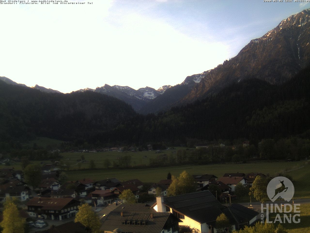 Archiv Foto Webcam Kirchturmblick Richtung Hintersteiner Tal
