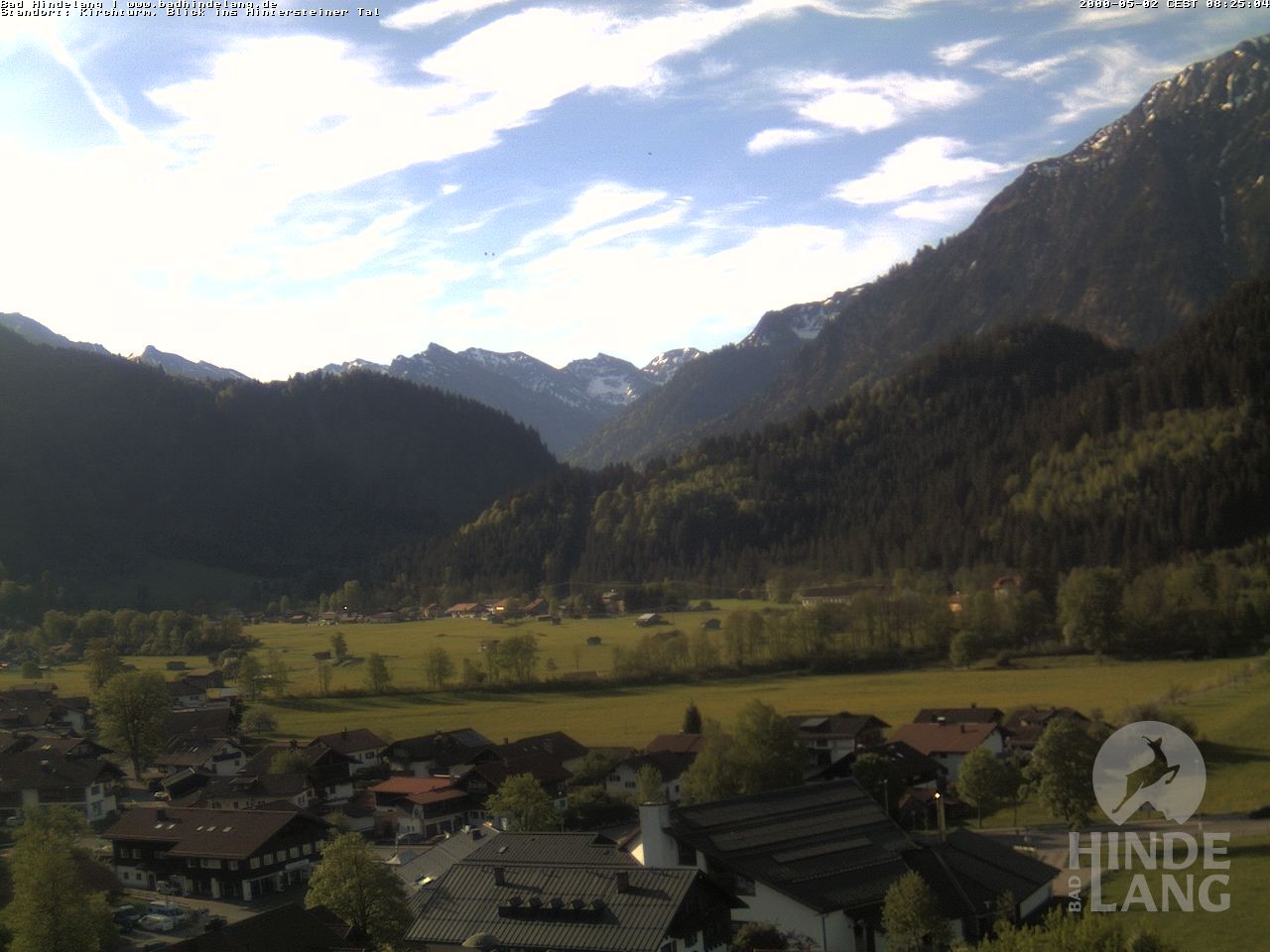 Archiv Foto Webcam Kirchturmblick Richtung Hintersteiner Tal