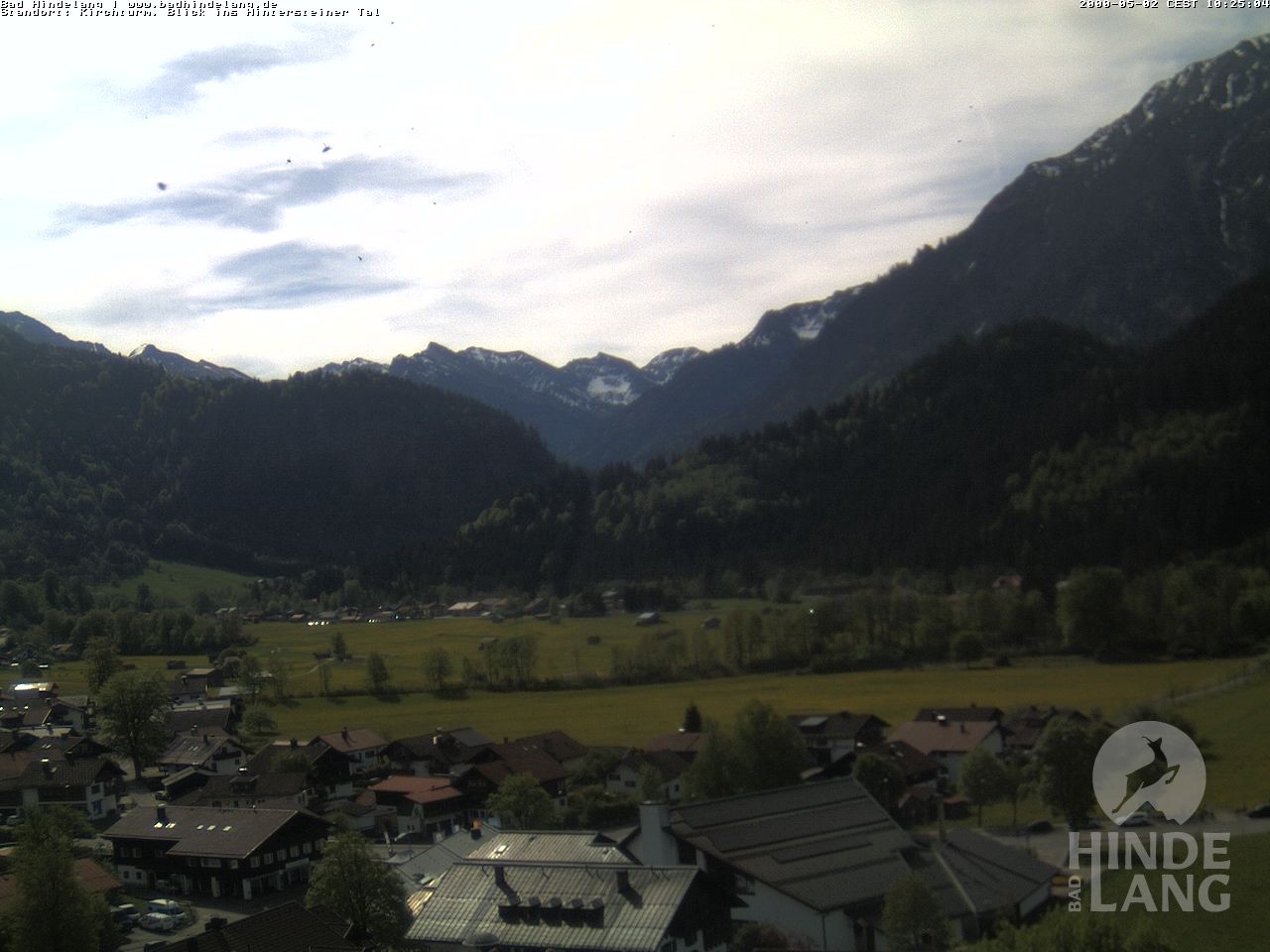 Archiv Foto Webcam Kirchturmblick Richtung Hintersteiner Tal