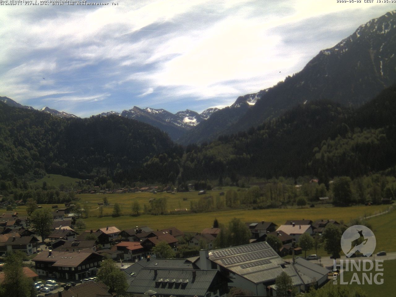 Archiv Foto Webcam Kirchturmblick Richtung Hintersteiner Tal