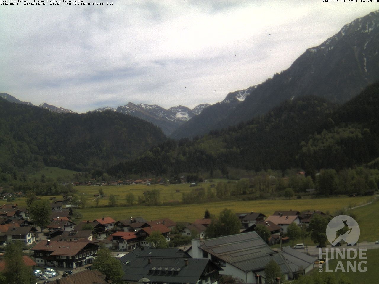 Archiv Foto Webcam Kirchturmblick Richtung Hintersteiner Tal