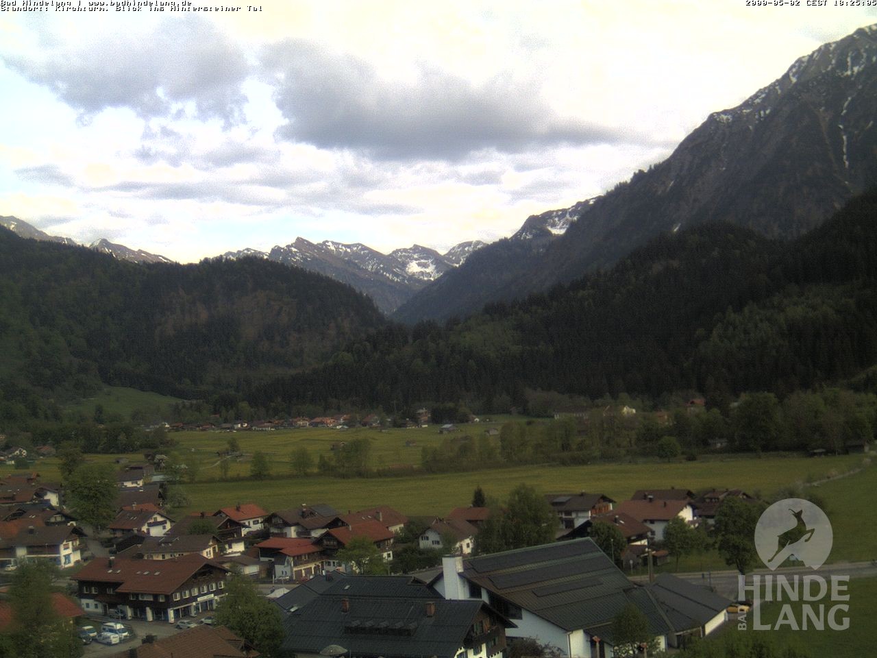 Archiv Foto Webcam Kirchturmblick Richtung Hintersteiner Tal