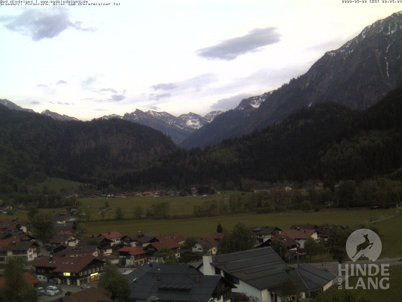 Archived image Webcam View of the church Bad Hindelang