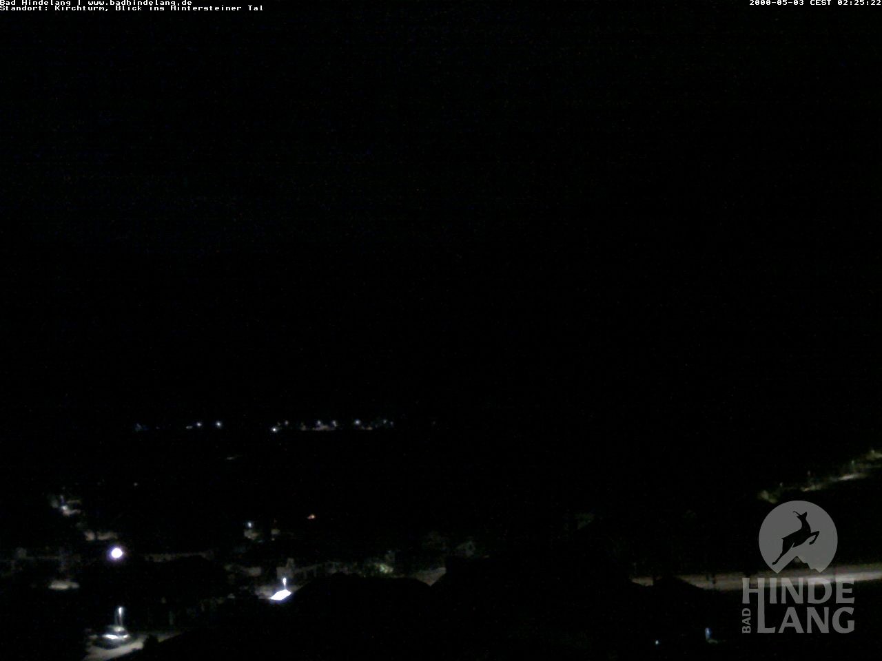 Archiv Foto Webcam Kirchturmblick Richtung Hintersteiner Tal