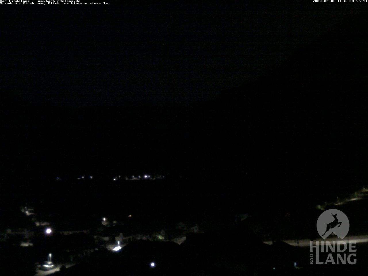 Archiv Foto Webcam Kirchturmblick Richtung Hintersteiner Tal