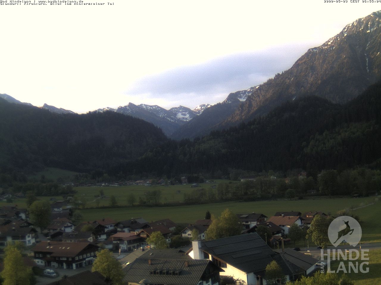 Archiv Foto Webcam Kirchturmblick Richtung Hintersteiner Tal