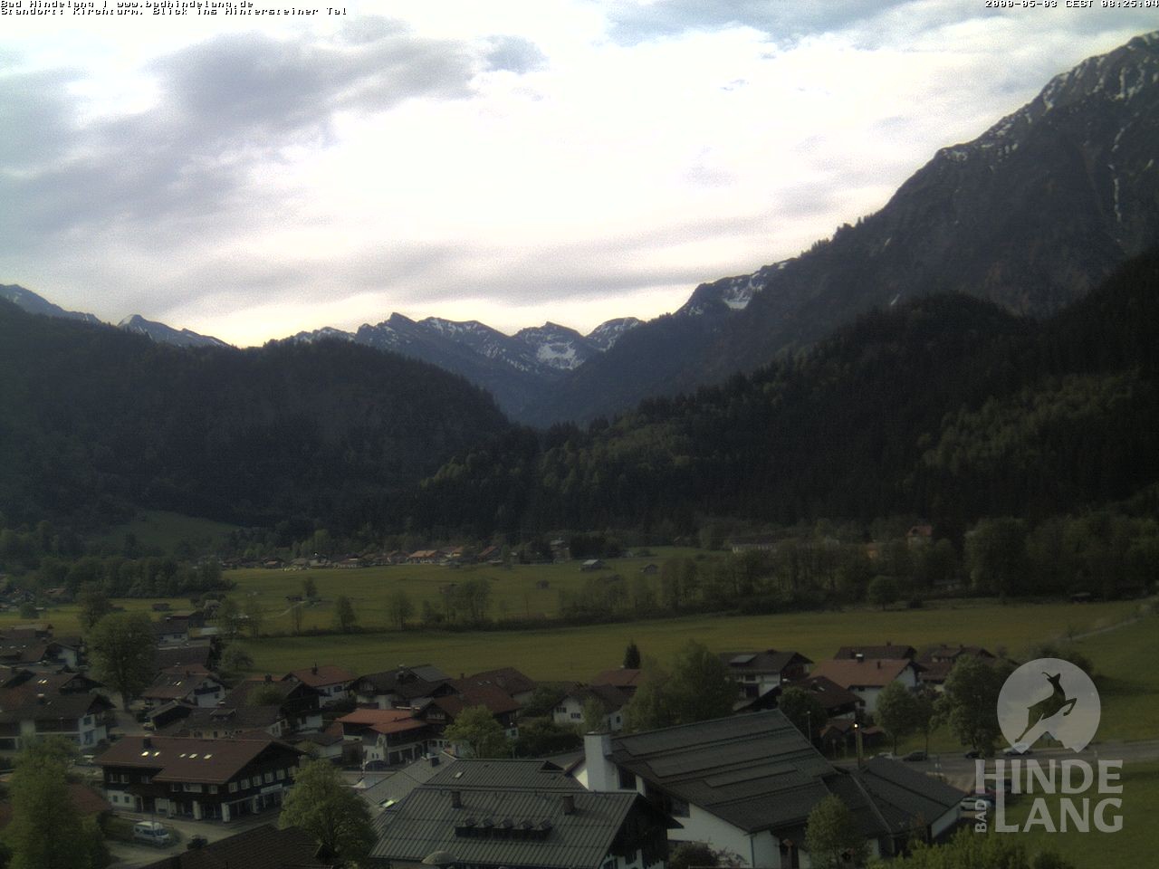 Archiv Foto Webcam Kirchturmblick Richtung Hintersteiner Tal