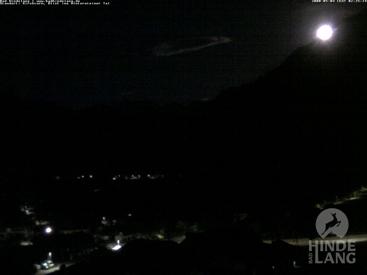 Archived image Webcam View of the church Bad Hindelang