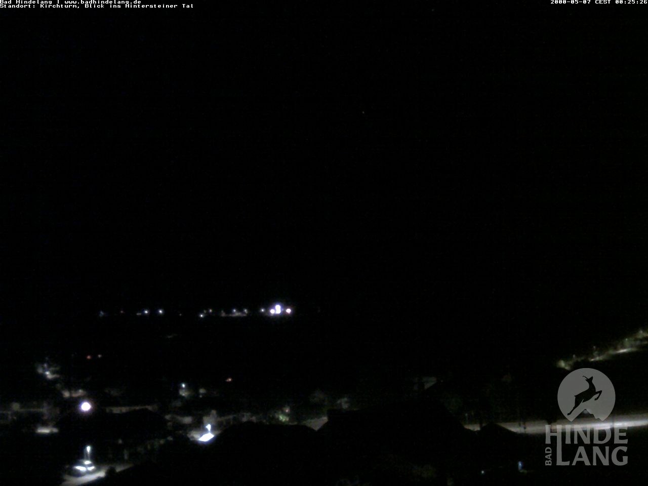 Archiv Foto Webcam Kirchturmblick Richtung Hintersteiner Tal