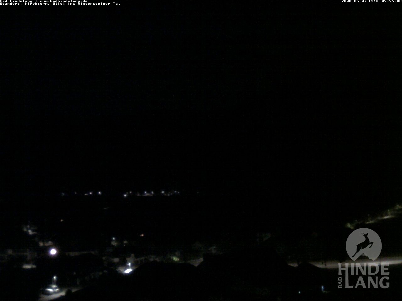Archiv Foto Webcam Kirchturmblick Richtung Hintersteiner Tal