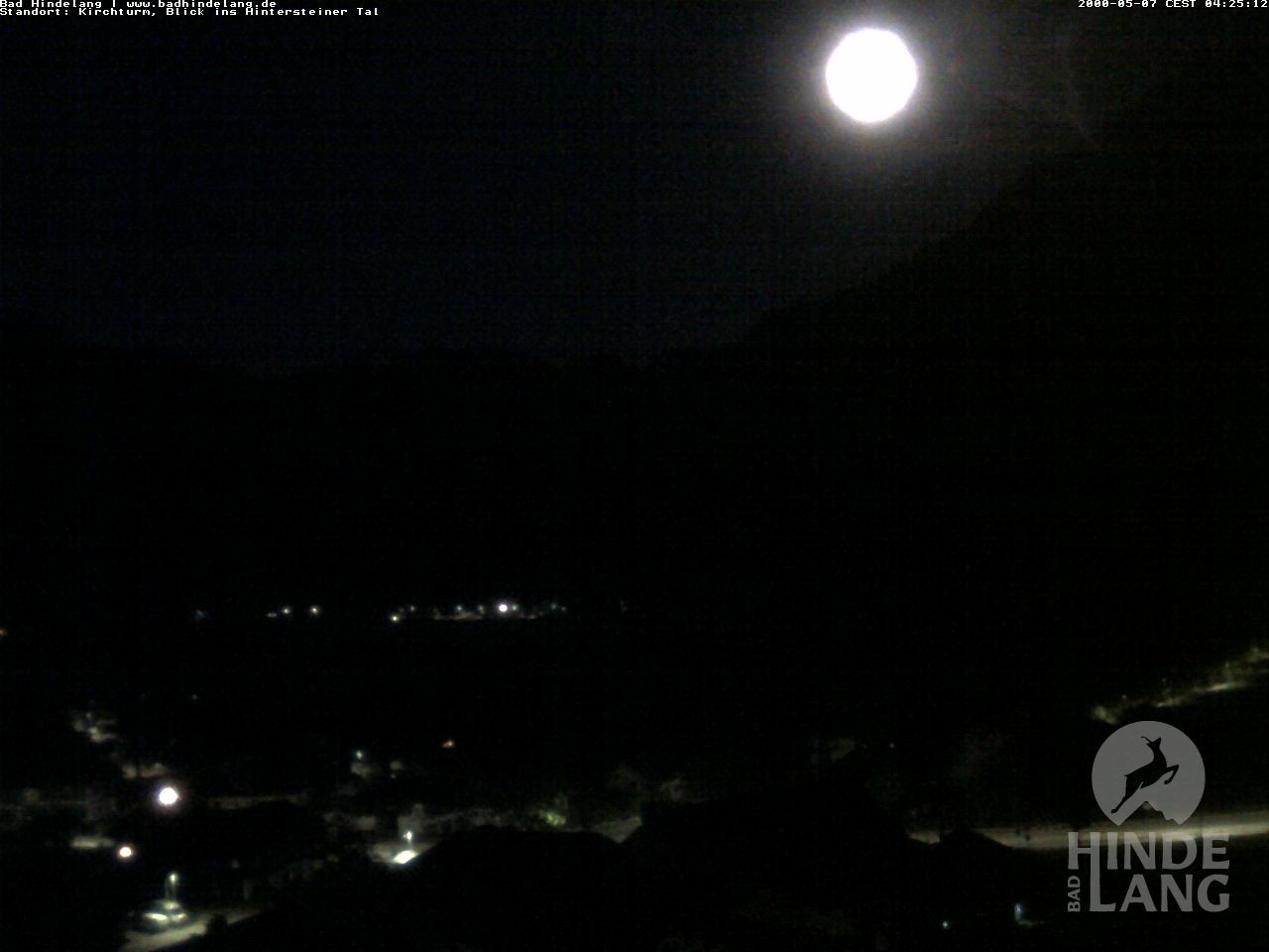 Archiv Foto Webcam Kirchturmblick Richtung Hintersteiner Tal