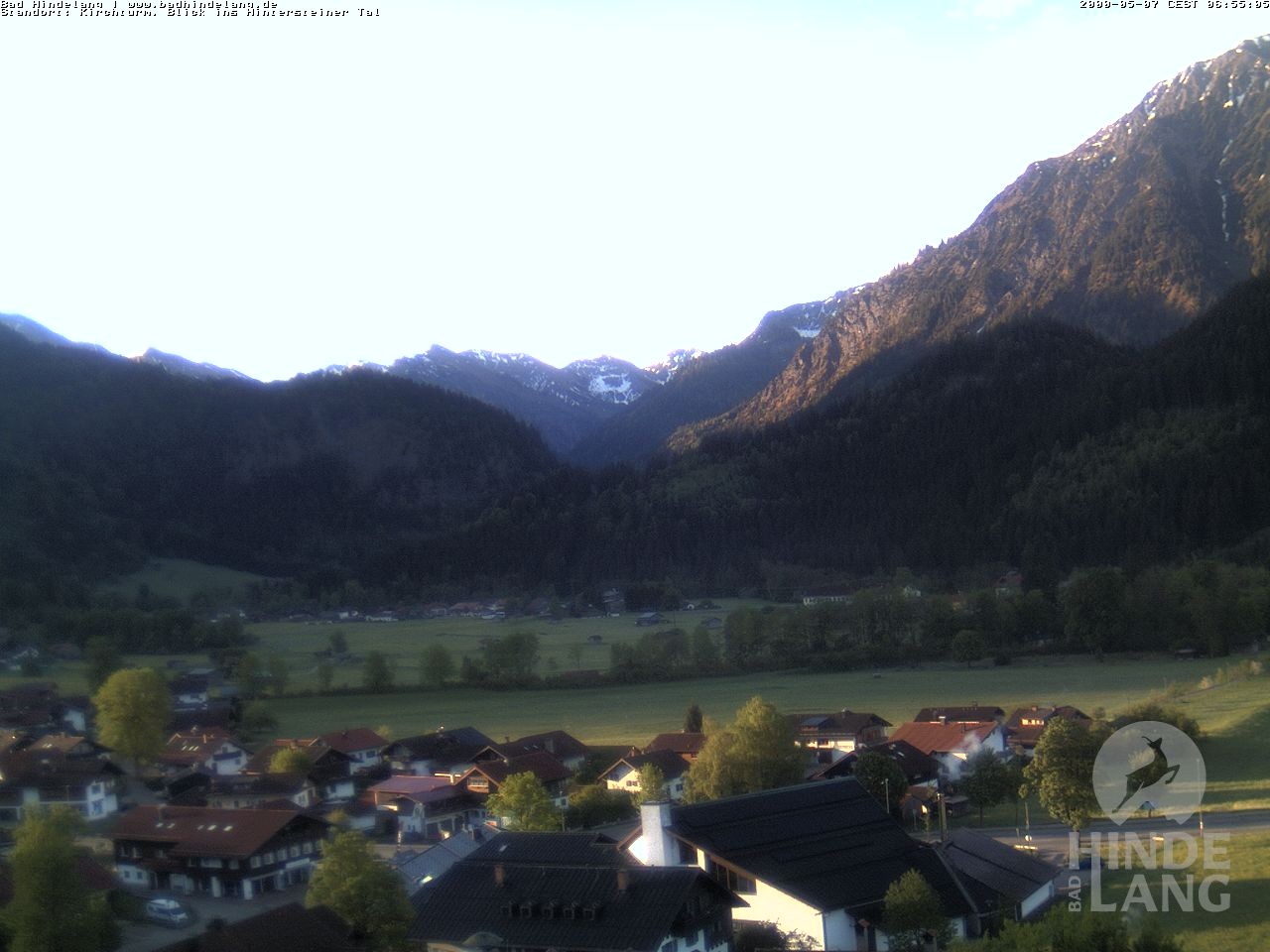 Archiv Foto Webcam Kirchturmblick Richtung Hintersteiner Tal
